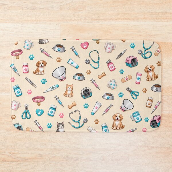 Item preview, Cute Vet Tech Essentials – Veterinary Medicine Pet Pattern designed and sold by HO•Designs.