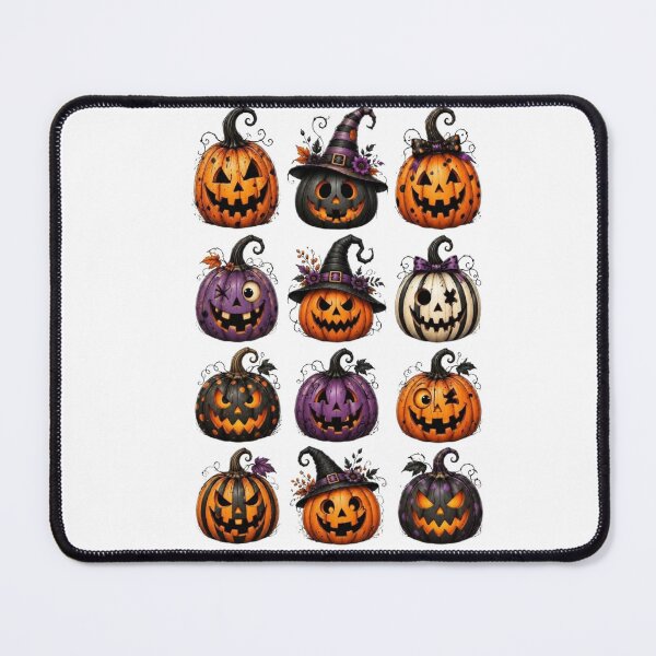 Item preview, Halloween Pumpkin Jack O Lantern Witch Hat Spooky Autumn Pumpkin Design designed and sold by anemiche.
