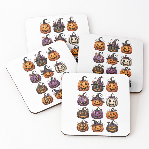 Item preview, Halloween Pumpkin Jack O Lantern Witch Hat Spooky Autumn Pumpkin Design designed and sold by anemiche.