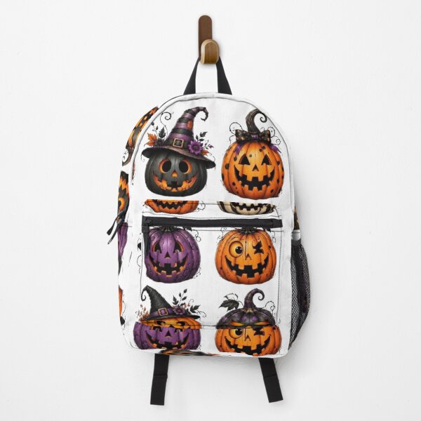 Item preview, Halloween Pumpkin Jack O Lantern Witch Hat Spooky Autumn Pumpkin Design designed and sold by anemiche.