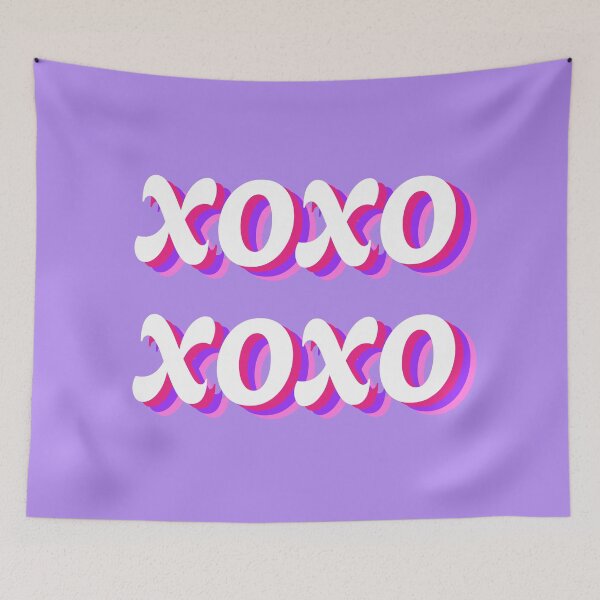 Item preview, Retro XOXO Womens Pink Purple Ombre Valentine's Day designed and sold by JaymeOctober.