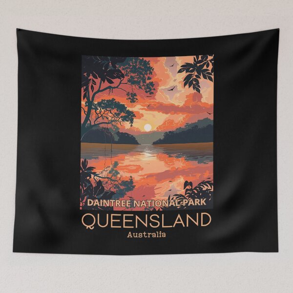 Item preview, A Vintage Travel Illustration Of Daintree National Park - Queensland - Australia designed and sold by BaleOfelia.