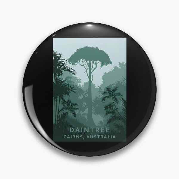 Item preview, Vintage Minimalist Retro Travel Poster - Daintree Cairns Australia designed and sold by BaleOfelia.