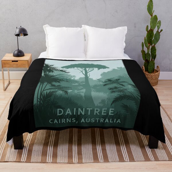 Item preview, Vintage Minimalist Retro Travel Poster - Daintree Cairns Australia designed and sold by BaleOfelia.