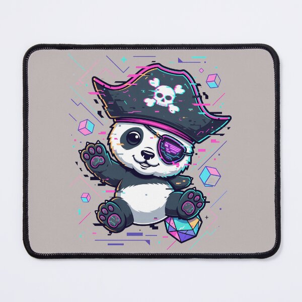 Item preview, Cute Baby Panda Pirate with Eye Patch & Skull Hat-29 designed and sold by TanjaDiester.