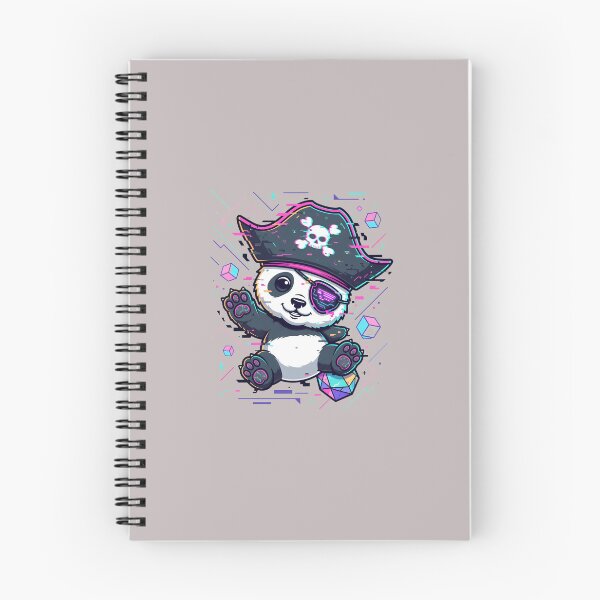 Item preview, Cute Baby Panda Pirate with Eye Patch & Skull Hat-29 designed and sold by TanjaDiester.
