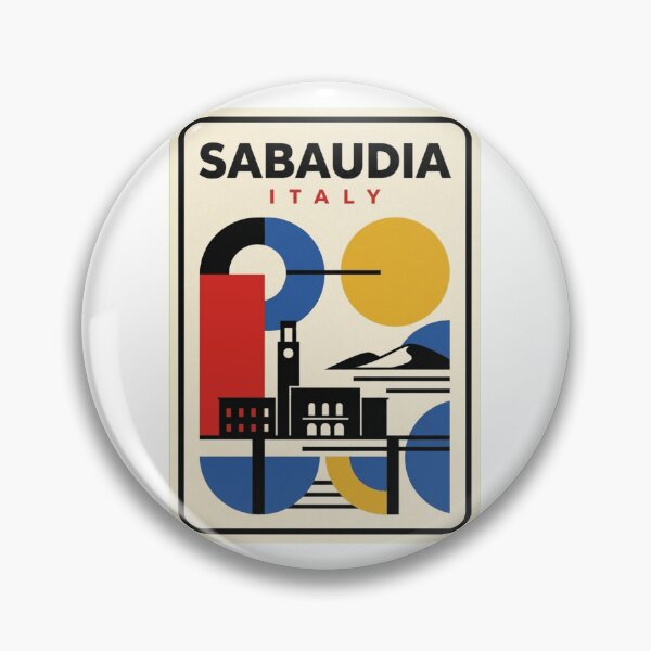 Item preview, Retro Sabaudia Bauhaus Geometric Skyline designed and sold by k3rstman1.