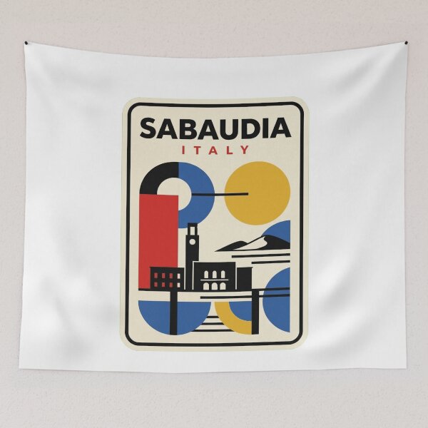 Item preview, Retro Sabaudia Bauhaus Geometric Skyline designed and sold by k3rstman1.