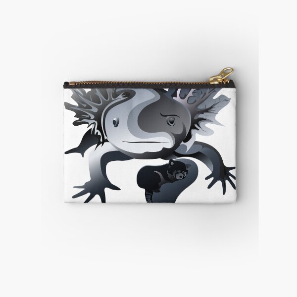 Item preview, Geometric Axolotl Portrait - Liquid Chrome Variant designed and sold by DB-Vector-Art.