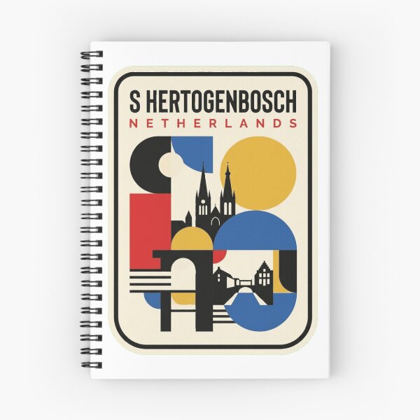 Item preview, Retro S Hertogenbosch Bauhaus Geometric Skyline designed and sold by k3rstman1.