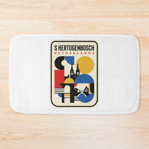 Item preview, Retro S Hertogenbosch Bauhaus Geometric Skyline designed and sold by k3rstman1.