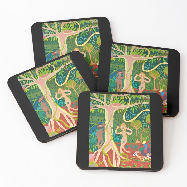 Item preview, Adam And Eve In The Rainforest Zionart Zion Levy Stewart designed and sold by BaleOfelia.