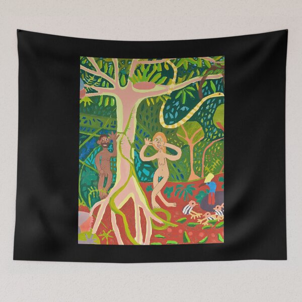 Item preview, Adam And Eve In The Rainforest Zionart Zion Levy Stewart designed and sold by BaleOfelia.