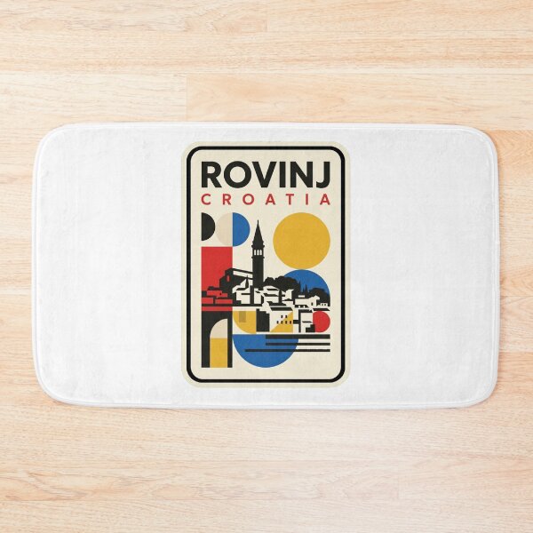 Item preview, Retro Rovinj Bauhaus Geometric Skyline designed and sold by k3rstman1.