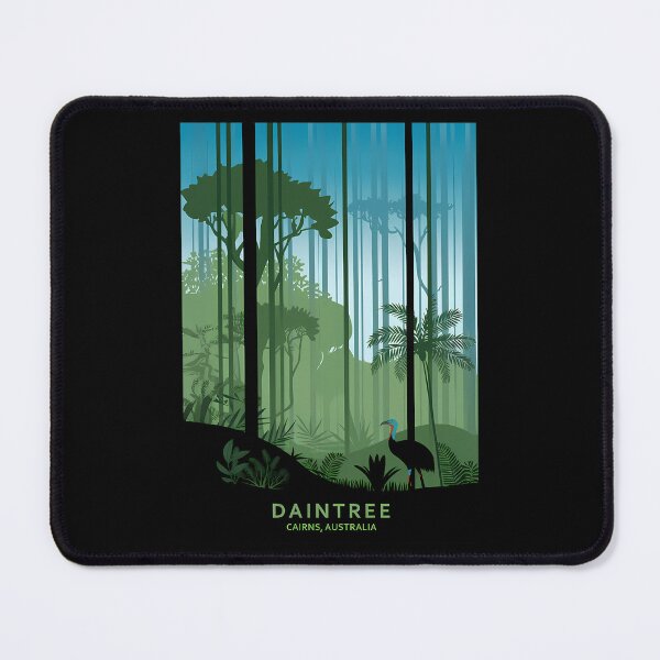 Item preview, Daintree Rainforest Australia Poster Cairns Jungle Travel Print Cassowary Wildlife Art designed and sold by BaleOfelia.