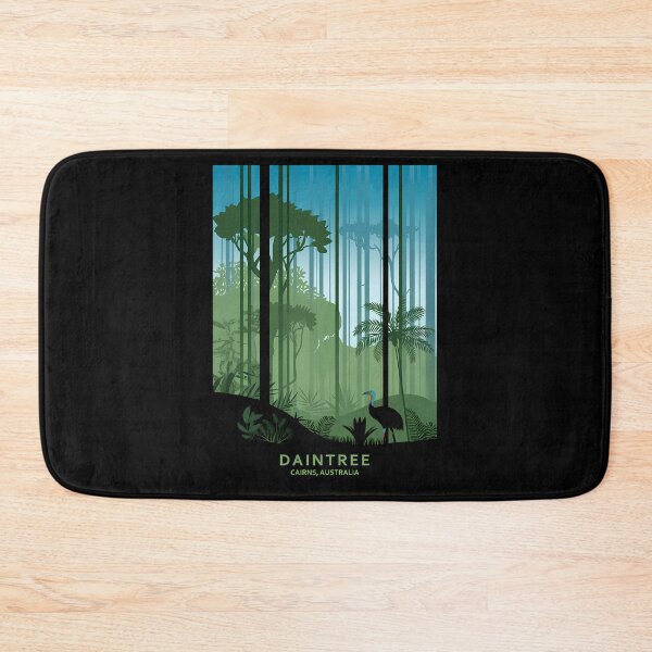 Item preview, Daintree Rainforest Australia Poster Cairns Jungle Travel Print Cassowary Wildlife Art designed and sold by BaleOfelia.