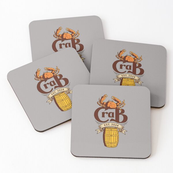 Item preview, Crab On Barrel Retro Logo Style-27 designed and sold by JuliaFranzusow.