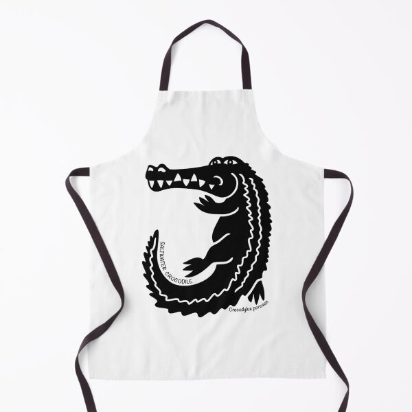Item preview, Crocodile. Iconic Australian Animal. Silhouette With Name designed and sold by BaleOfelia.