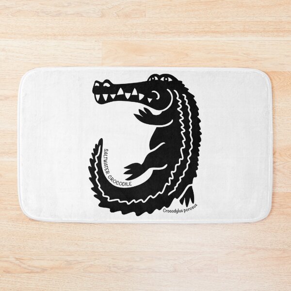 Item preview, Crocodile. Iconic Australian Animal. Silhouette With Name designed and sold by BaleOfelia.