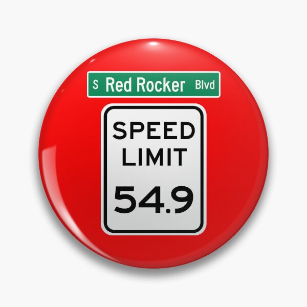 Item preview, Speed Limit 54.9 MPH on Red Rocker Blvd designed and sold by Karate Octopus.