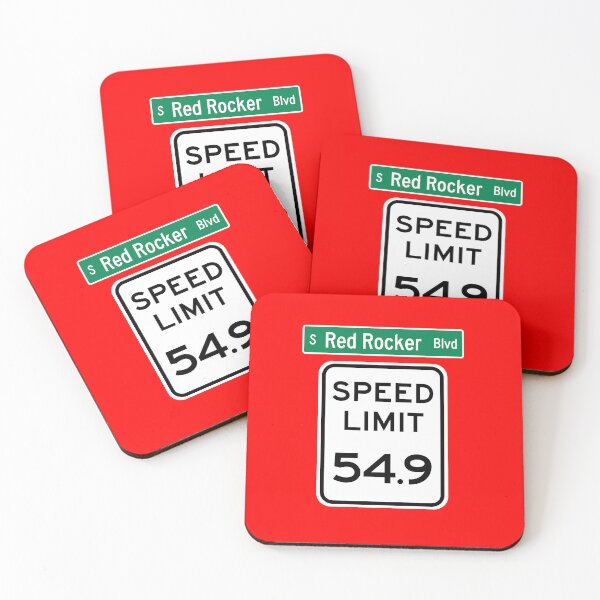 Item preview, Speed Limit 54.9 MPH on Red Rocker Blvd designed and sold by Karate Octopus.