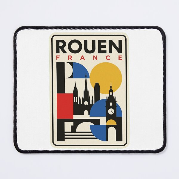 Item preview, Retro Rouen Bauhaus Geometric Skyline designed and sold by k3rstman1.
