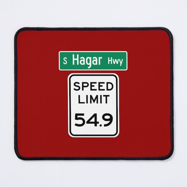 Item preview, Speed Limit 54.9 MPH on South Hagar Highway designed and sold by Karate Octopus.