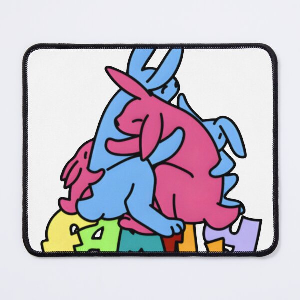Item preview, Cute Bunny Family Hug Colorful Lettering designed and sold by Adelesloane.