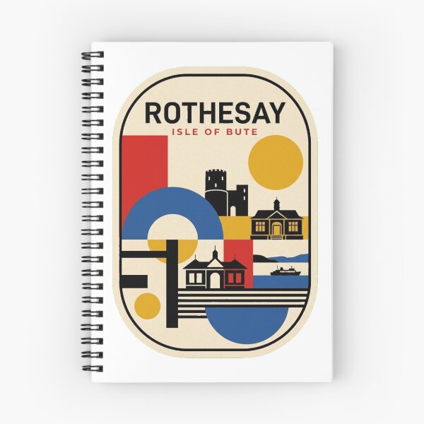 Item preview, Retro Rothesay Bauhaus Geometric Skyline designed and sold by k3rstman1.