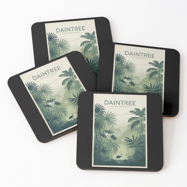 Item preview, Daintree Cairns Australia Minimalist Rainforest Poster designed and sold by BaleOfelia.