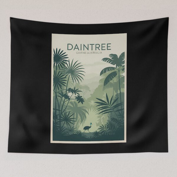 Item preview, Daintree Cairns Australia Minimalist Rainforest Poster designed and sold by BaleOfelia.