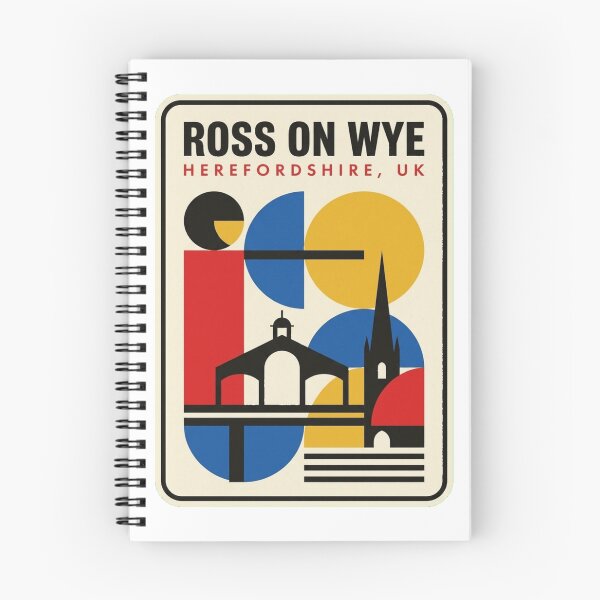 Item preview, Retro Ross On Wye Bauhaus Geometric Skyline designed and sold by k3rstman1.