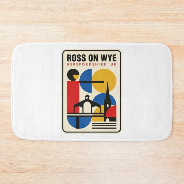 Item preview, Retro Ross On Wye Bauhaus Geometric Skyline designed and sold by k3rstman1.