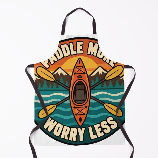 Item preview, Kayaking Gift - Paddle More Worry Less designed and sold by RedRubyBubble.