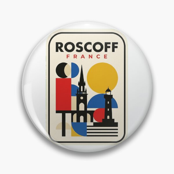 Item preview, Retro Roscoff Bauhaus Geometric Skyline designed and sold by k3rstman1.