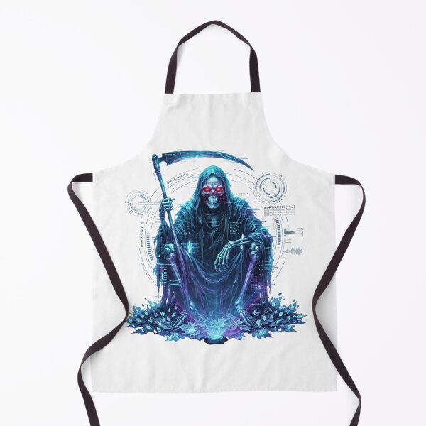 Item preview, Cyber Grim Reaper Futuristic Hologram designed and sold by InkShiftLabs.