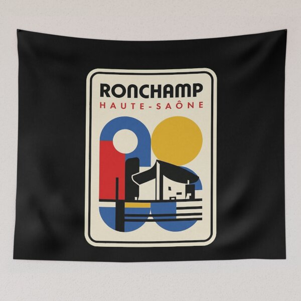 Item preview, Retro Ronchamp Bauhaus Geometric Skyline designed and sold by k3rstman1.