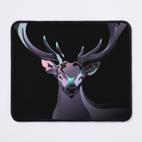 Item preview, Geometric Stag Portrait - Vaporwave Pastel Variant designed and sold by DB-Vector-Art.