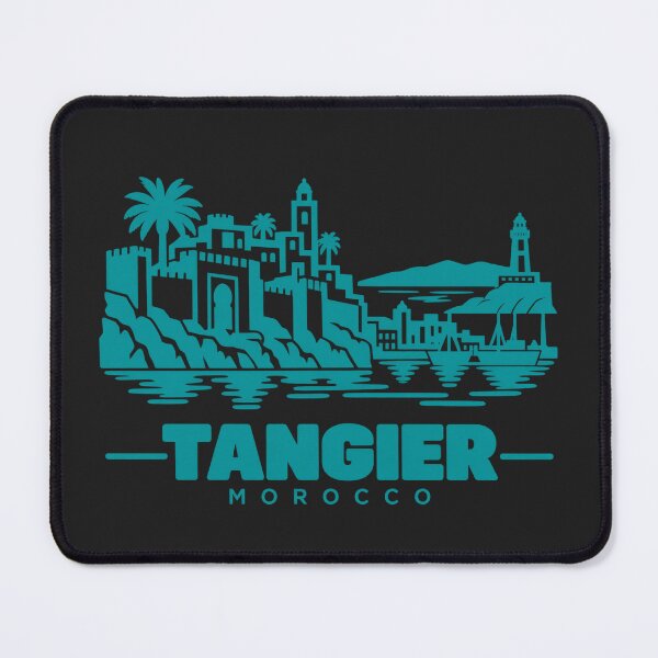 Item preview, Tangier Morocco Line Art Coastline Poster designed and sold by CMYKStudio.