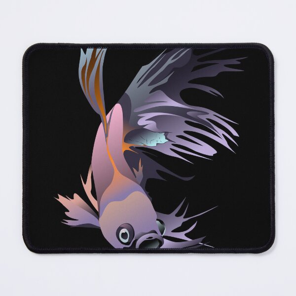 Item preview, Geometric Beta Fish Portrait - Vaporwave Pastel Variant designed and sold by DB-Vector-Art.