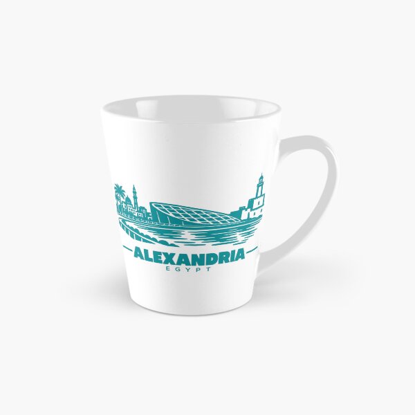 Item preview, Alexandria Egypt Line Art Coastline Poster designed and sold by CMYKStudio.