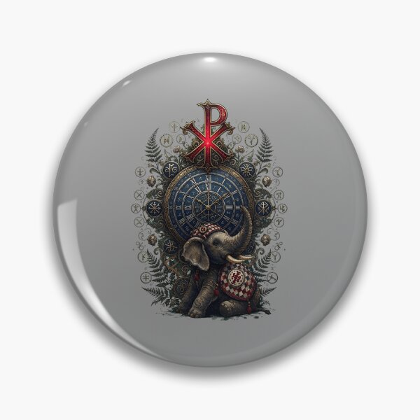 Item preview, Cute Elephant Watercolor Emblem Support-61 designed and sold by JustinWebx.