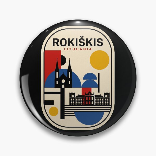 Item preview, Retro Rokiškis Bauhaus Geometric Skyline designed and sold by k3rstman1.