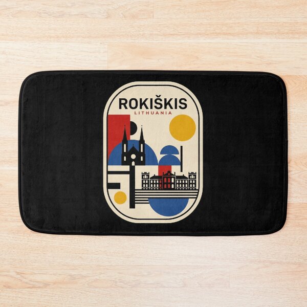 Item preview, Retro Rokiškis Bauhaus Geometric Skyline designed and sold by k3rstman1.