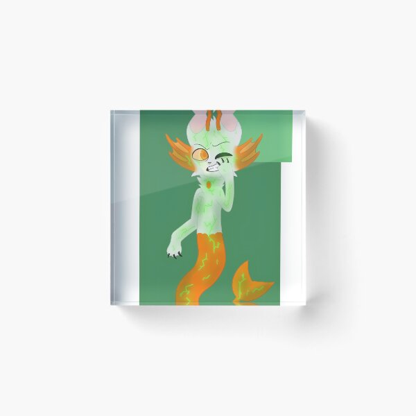 Item preview, Mutant Mer-Cat Glowing Green Veins Cartoon designed and sold by Serolnekas.