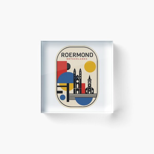 Item preview, Retro Roermond Bauhaus Geometric Skyline designed and sold by k3rstman1.