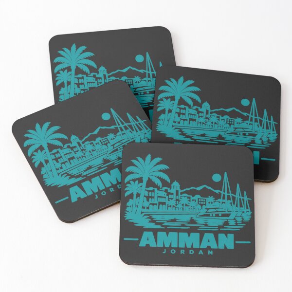 Item preview, Amman Jordan Line Art Landmark Poster designed and sold by CMYKStudio.