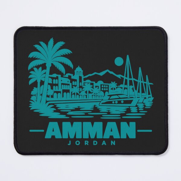 Item preview, Amman Jordan Line Art Landmark Poster designed and sold by CMYKStudio.