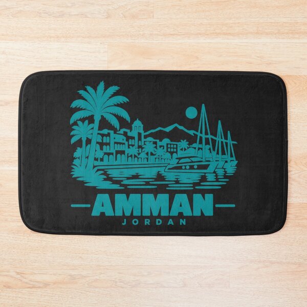 Item preview, Amman Jordan Line Art Landmark Poster designed and sold by CMYKStudio.