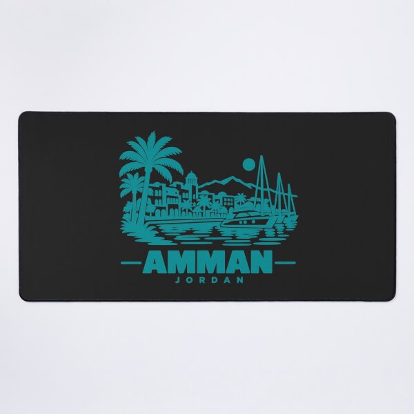 Item preview, Amman Jordan Line Art Landmark Poster designed and sold by CMYKStudio.